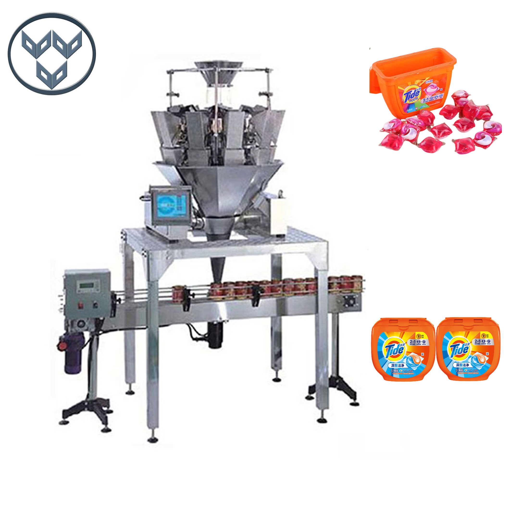 China Plastic Can Box Packing Can Filling Packing Machine For Laundry Pods wholesale