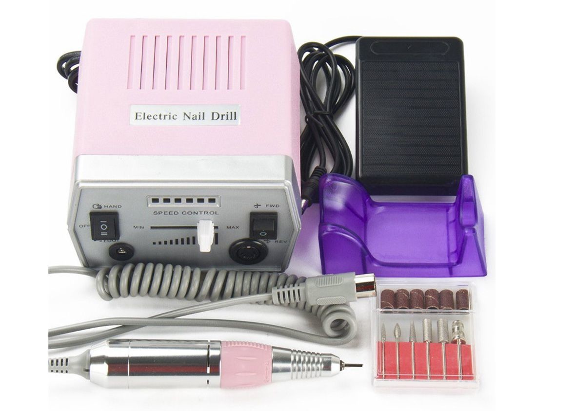 Buy cheap ABS Plastic Pink Pedicure Acrylics Professional Electric Nail Drill 24*20*9.5cm from wholesalers