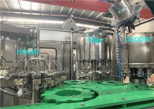 China SGS 4000BPH 4.23kw Juice Bottle Filling Machine Integrated Washing Capping wholesale