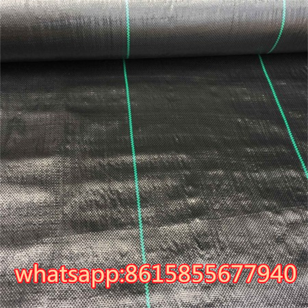 China Black PP woven silt fence weed barrier fabric,3ft x 50ft anti grass agricultural weed control mat,garden ground cover we wholesale