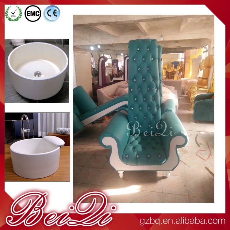 China Pedicure spa with high back throne chair comfortable luxury pedicure spa massage chair for nail wholesale