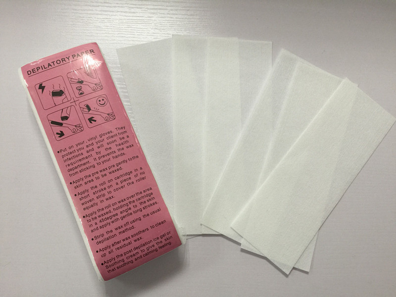 China 7*20cm nowoven waxing strips wax paper Epilator strips for hair removal wholesale