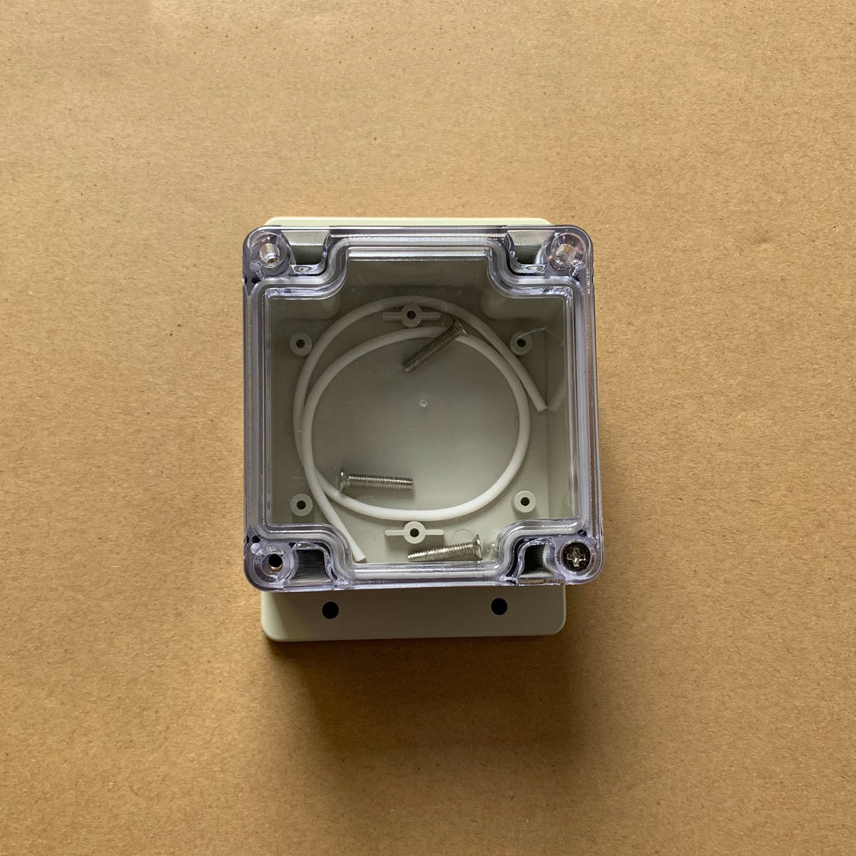 China IP65 ABS PCB Plastic Junction Box 83*81*56mm 100*68*50mm With Ear wholesale
