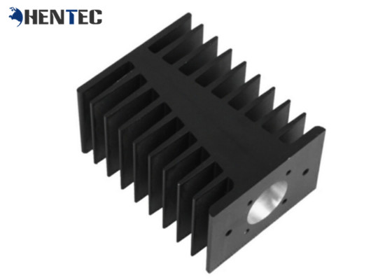 China Black Color Anodized Industrial Aluminium Profiles Customized Aluminum Heat Sink wholesale