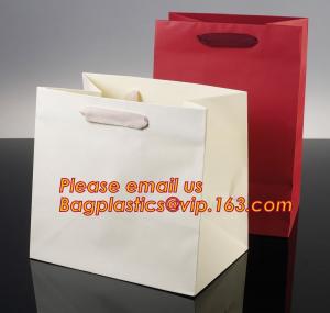 China Luxury shopping paper bag, different types design custom paper shopping bag wholesale