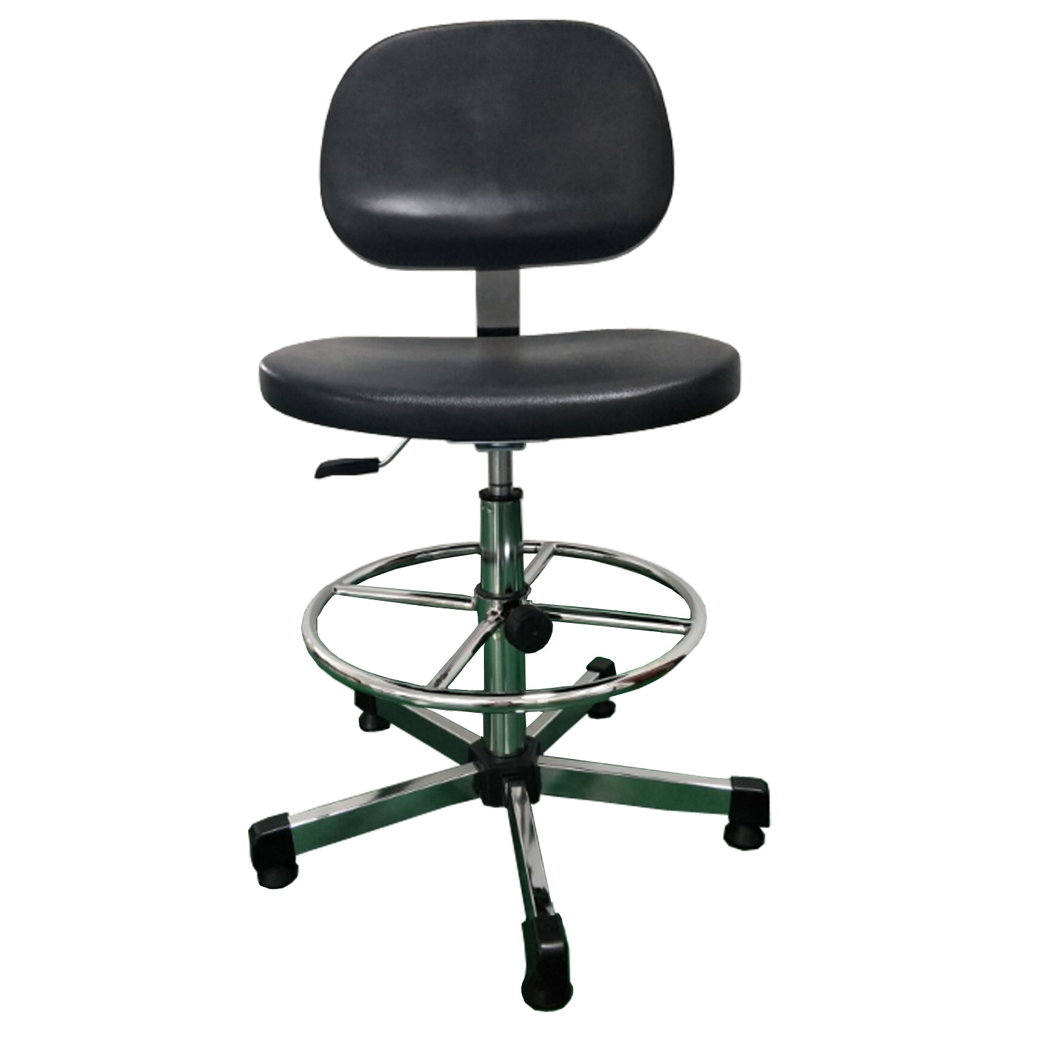 China Comfortable ESD Cleanroom Chairs , Durable Safety Black Anti Static Chair PU Foam wholesale