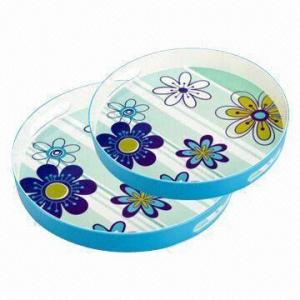 China Serving Tray, Made of or 100% Melamine, Suitable for Promotional and Gift Purposes wholesale