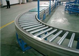 China Curved Line Expandable Gravity Roller Conveyor Systems For Industrial Warehouse wholesale