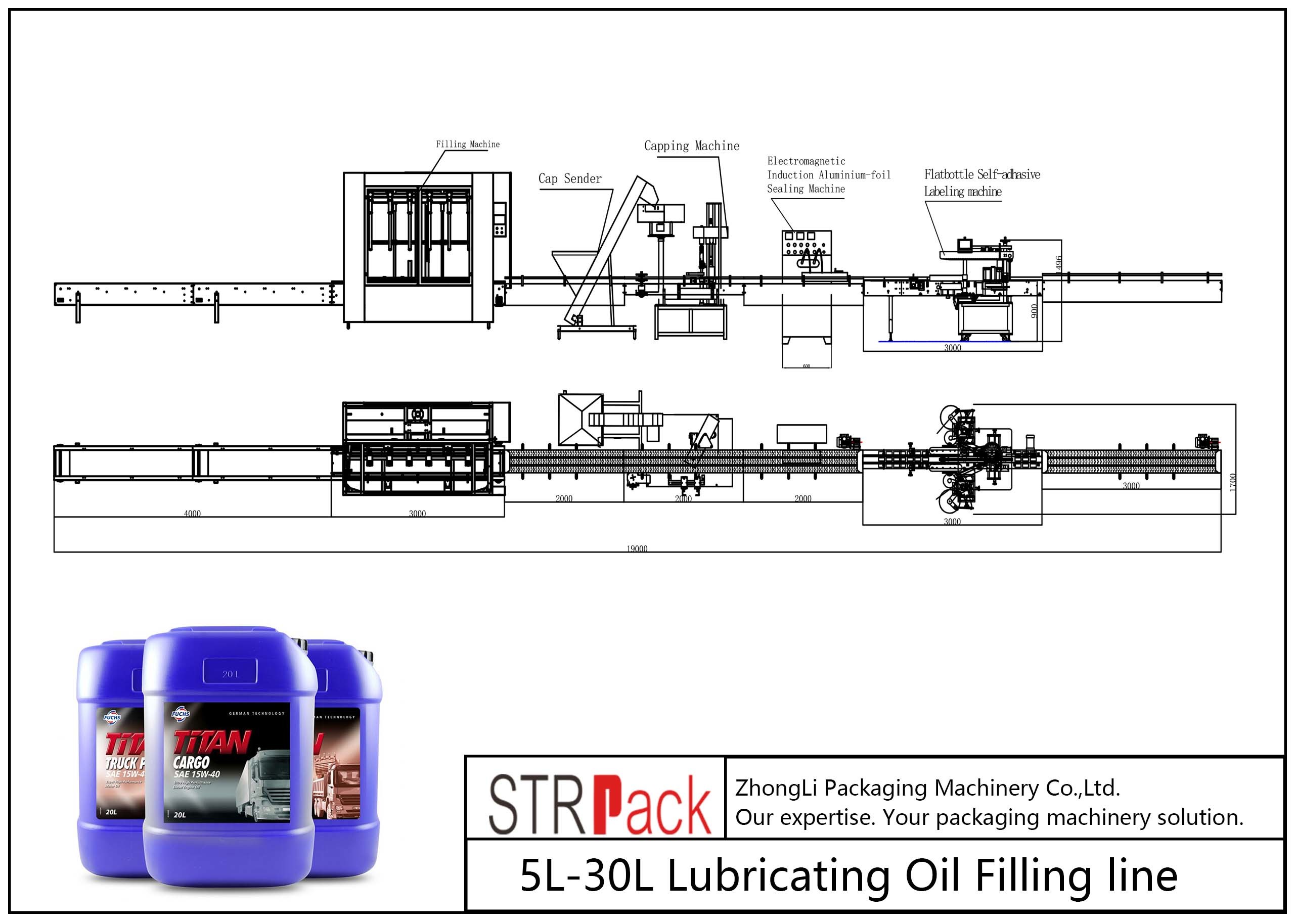 China Lubricating Oil Automatic Filling Line 5L - 30L Net Weigh Filling Machine wholesale