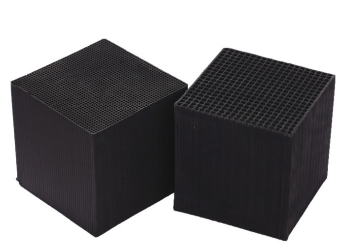 China Wall Thickness 1.0mm Activated Carbon Honeycomb , 100X50X50mm 1.5mm Carbon Honeycomb wholesale