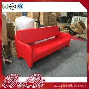 China Waiting area seating cheap waiting room bench chairs barber shop waiting benches 3-seater wholesale
