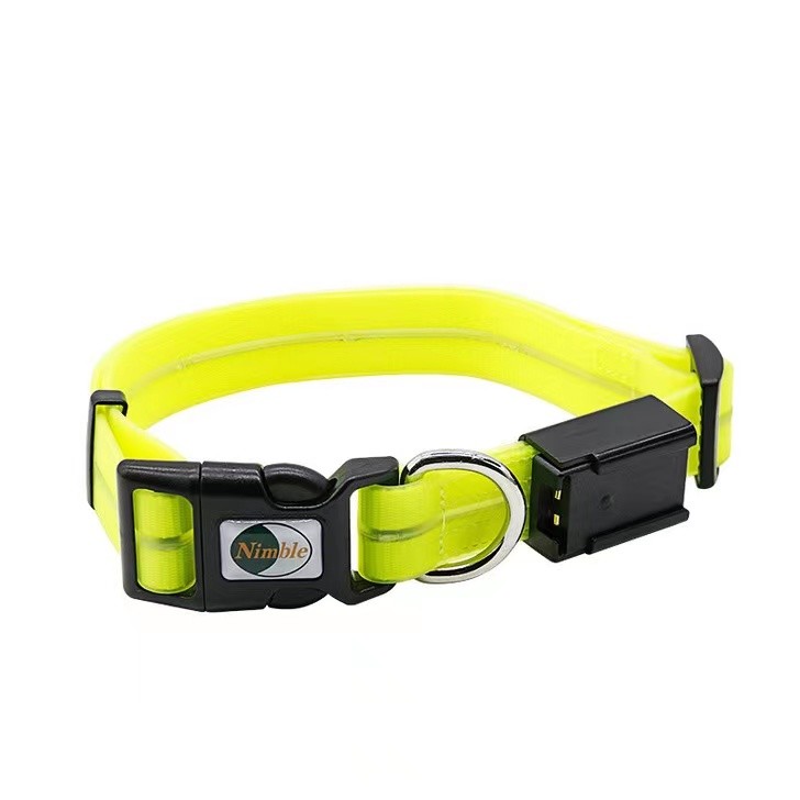 China Reflective Night USB Led Dog Pet Collar Leashes Light Up Safety Night Glow Reflecting Product wholesale