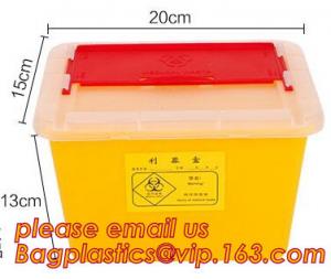 China 1L 2L 4L 6L plastic round medical disposable sharps bins, plastic disposables sharpes container /sharpes bin for medical wholesale