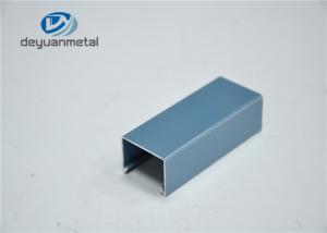 China 5.95 Meter Blue Powder Coated Aluminium Standard Profiles For Office Building wholesale