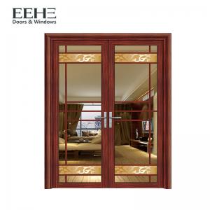 China Security Internal Aluminum Window Door With Double Tempered Glass 4mm wholesale