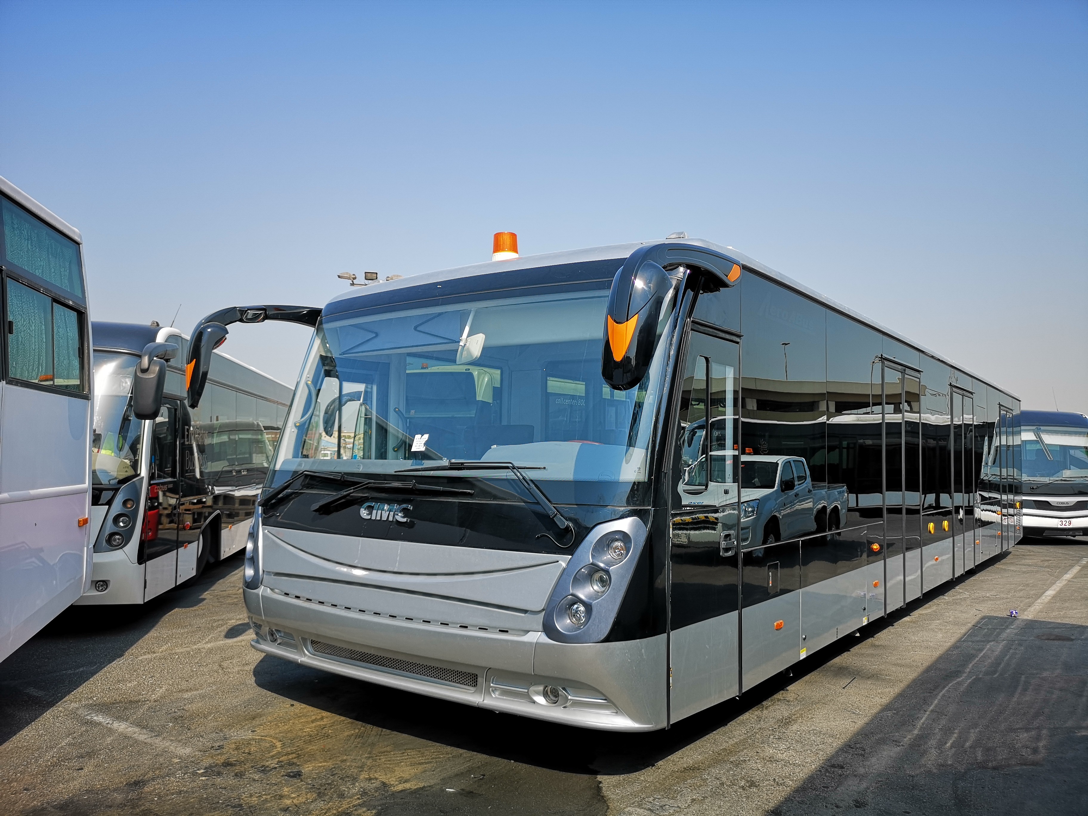 China Airport Apron Bus AeroABus6300 Tarmac Coach Full Aluminum Body wholesale