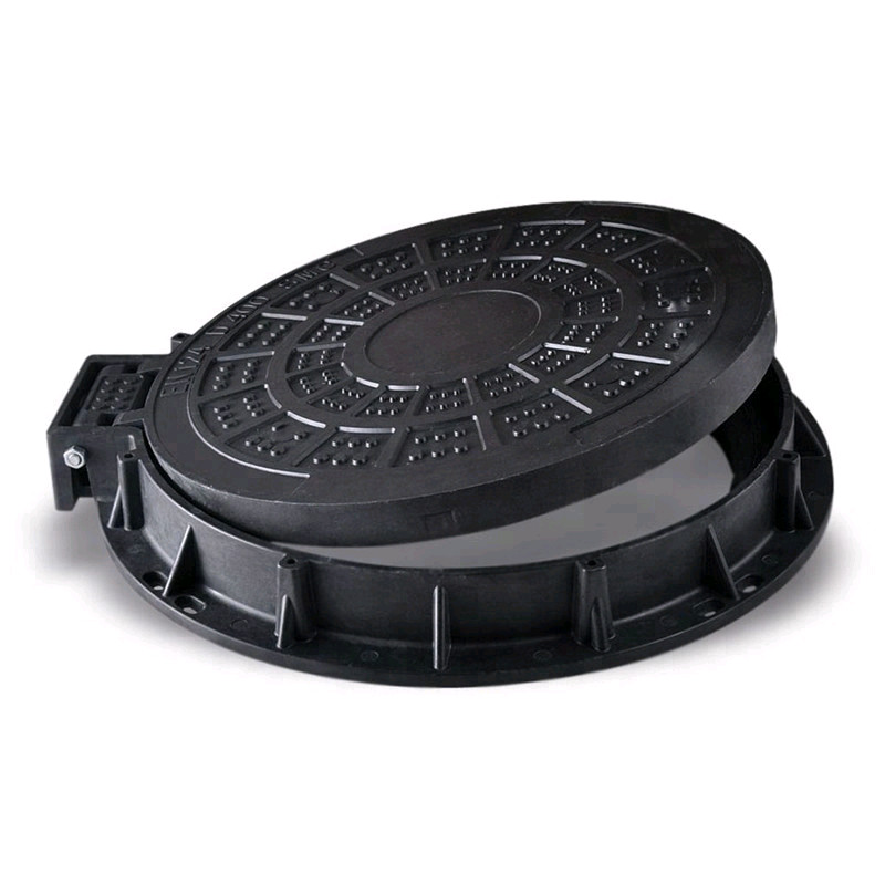 China Round Light Duty Cast Iron Manhole Cover 600 x 600 With Frame SGS Approval wholesale