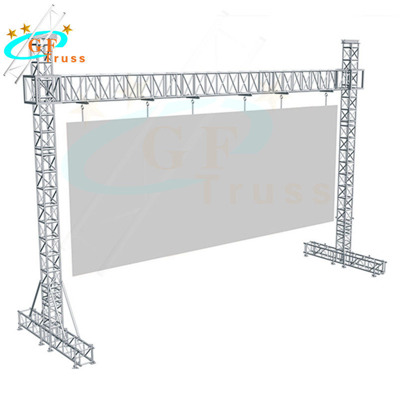 China Customized Aluminium Goal Post Truss System For Hanging LED Cabinets And Lightings wholesale