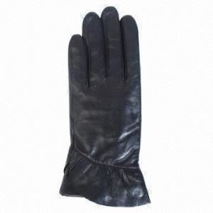 China Leather gloves for daily use, available in ladies style wholesale