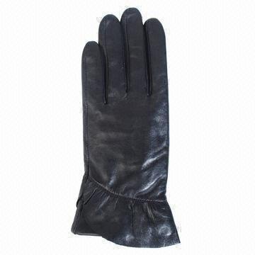 Buy cheap Leather gloves for daily use, available in ladies style from wholesalers