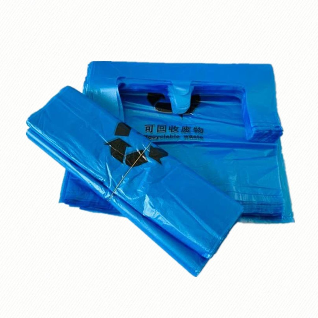China Blue Medical Biohazard Waste Bags Flat Opening For Garbage Packaging ISO14001 wholesale