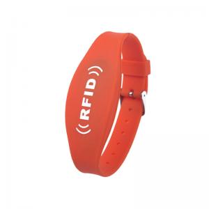 China LOGO Printed RFID Chip Wristband For Events Management Watch Strap Adjustable wholesale