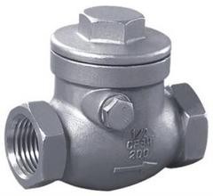 China stainless steel screw awing check valve;check valves;NPT;bspt;200WOG;screw end;CF8'CF8M wholesale