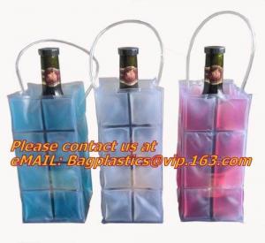 China Promotional PVC cooler bag for wine, Custom Refillable Travel Plastic Pvc Bottle Ice Tote Red Wine Cooler Bag As Gift Wh wholesale