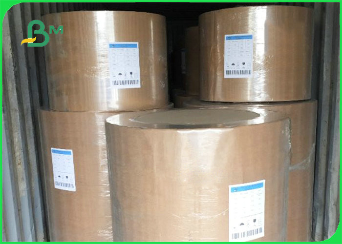 China Eco Friendly Kraft Paper Jumbo Roll 120gsm Customized Size For Fast Food Wrapping wholesale