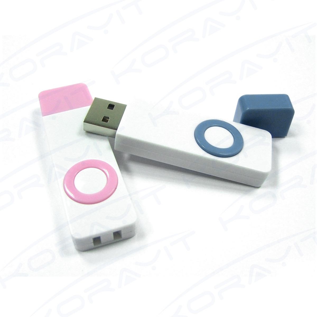 China Rectangle Plastic USB Flash Drive with Cap, 1GB 2GB Cute Gifts Flash Memory Stick wholesale
