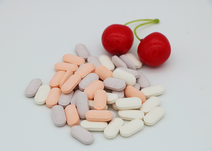 China Multi Colored Vitamin C Chewable Tablets / Ascorbic Acid Effervescent Tablets wholesale