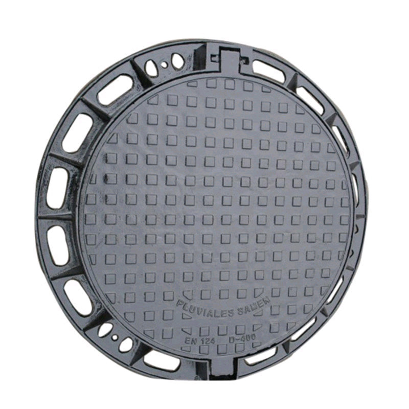 China Round Type Ductile Iron Manhole Cover EN124 D-400 C250 30-50 Years Life wholesale