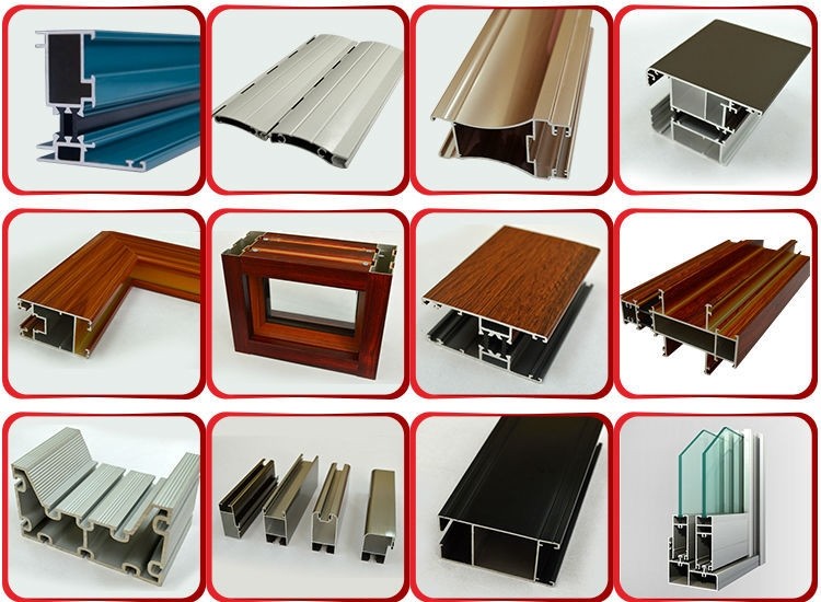 China Powder Coated Surface Aluminium Door Profiles With 1.2mm Thickness 6 Meters Length wholesale