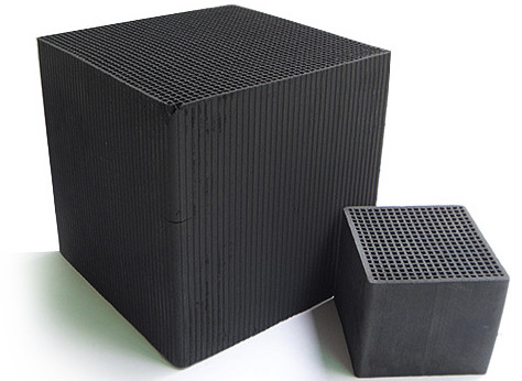 China Coal Based Honeycomb Activated Carbon 140X32X20mm 1.5mm Wall Thickness 1.0mm wholesale
