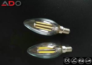 China Triac Dimmable Power Saving Light Bulbs 35 * 98mm E14 / E12 C35 Candle Shape wholesale
