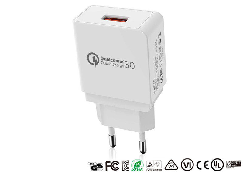China Quick Charge USB Charger 3.0 Fast Charger QC3.0 18W Wall USB Adapter wholesale