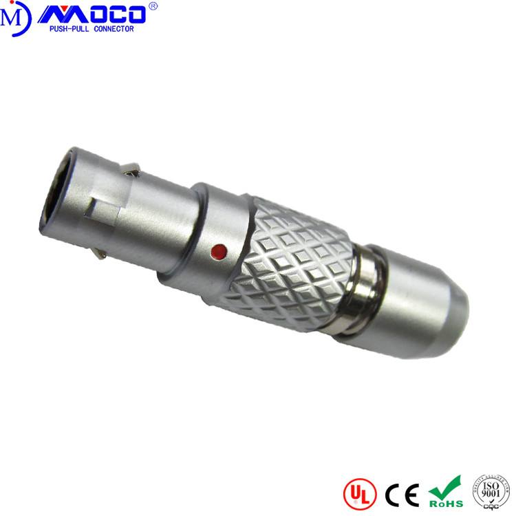 China Small 0B 7 Pin Round Connector , FGG Male Self Locking Lemo Type Connector wholesale
