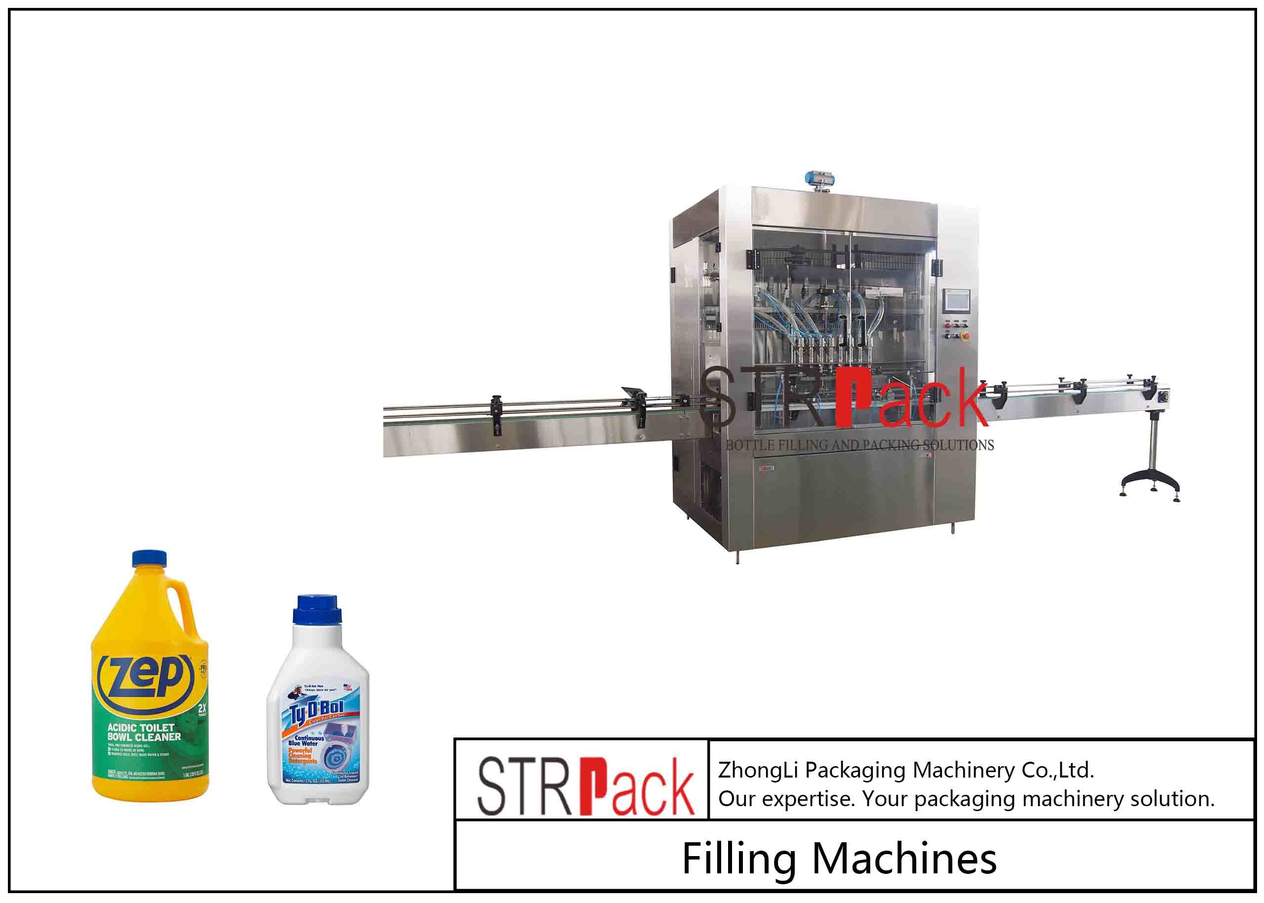 China 500ml 100bpm Cleaning Disinfectant Filling Machine With 16 Heads wholesale