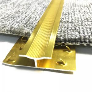 China Carpet Accessories Chrome Silver Tile Transition Strip Aluminum Carpet Trim 2.5cm wholesale
