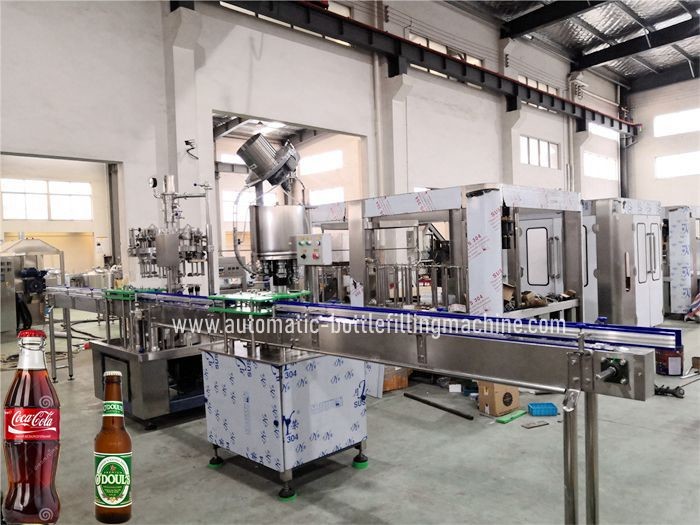 China SUS304 3000bph Automatic Beer Bottle Filler 18 Filling Heads wholesale
