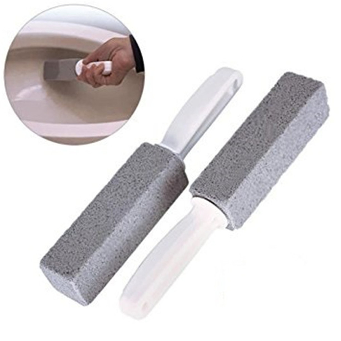 China Pumice Cleaning Stone with Handle, Toilet Toilet Bowl Ring Pumice Stick Deep Stains Rust Hard Water Ring Remover wholesale