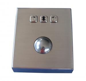 Buy cheap IP65 vandal proof stand alone metal industrial optical trackball pointing device from wholesalers
