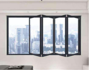 China Tempered Glass Aluminum Folding Windows , Horizontal Bifold Windows wholesale