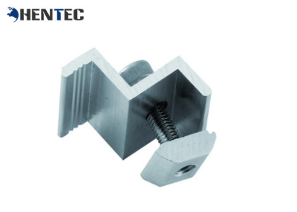 China End Clamp Solar Roof Mounting Systems Custom Aluminum Extrusions With Cutting / Drilling wholesale