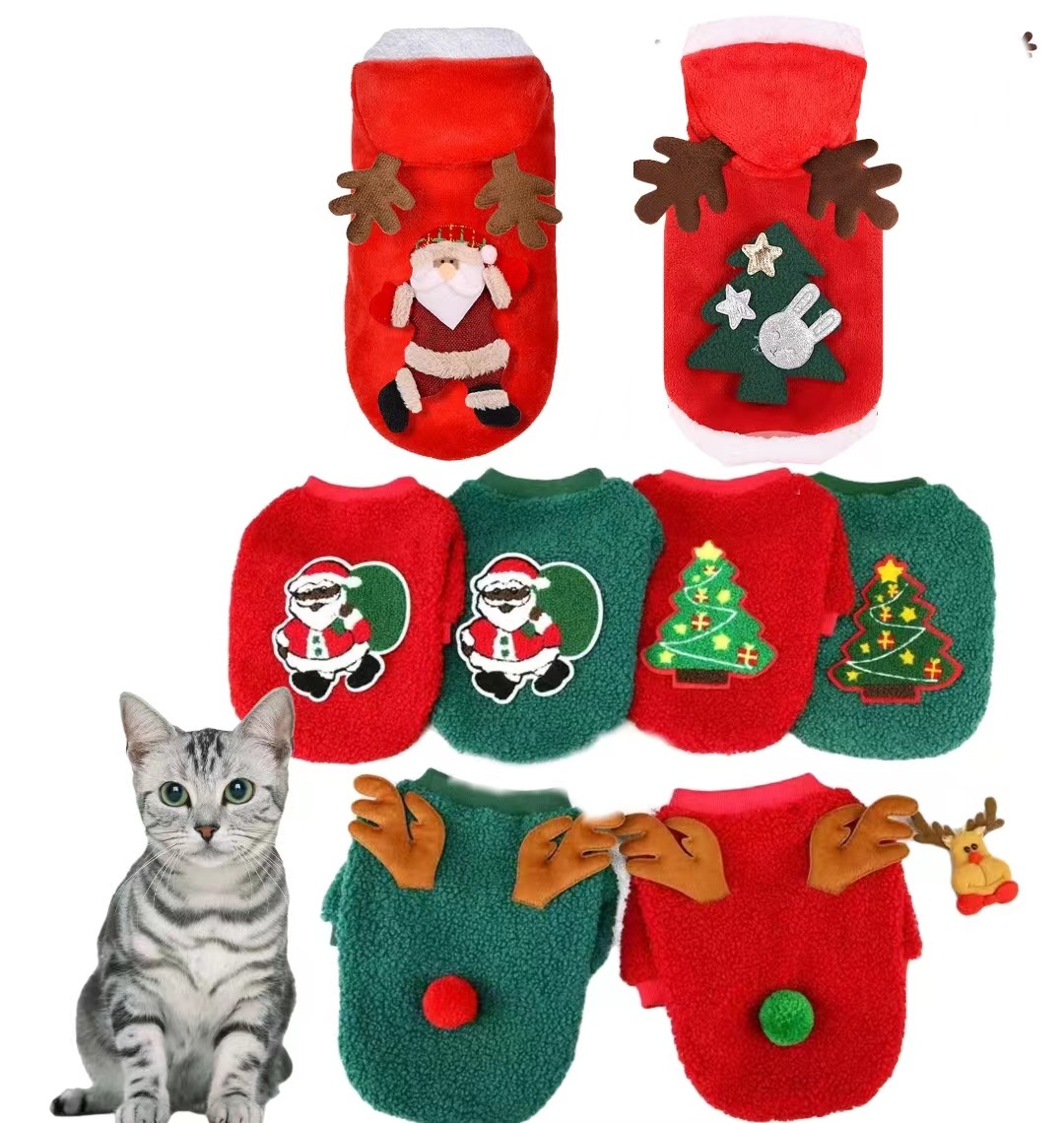 China Christmas Wearing Cosplay Outfit Pet Classic Design For Pet Dog Cat wholesale