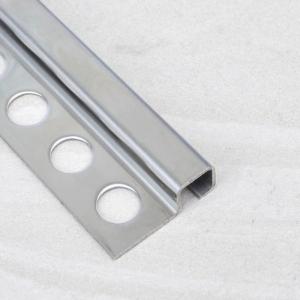 China Curving Corner Tile Profile Silver Stainless Steel Tile Trim 10mm Round Shape wholesale