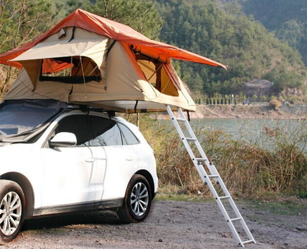 China Family 4 Person Roof Top Tent Large Capacity 145x125x28 Cm Fold Size wholesale