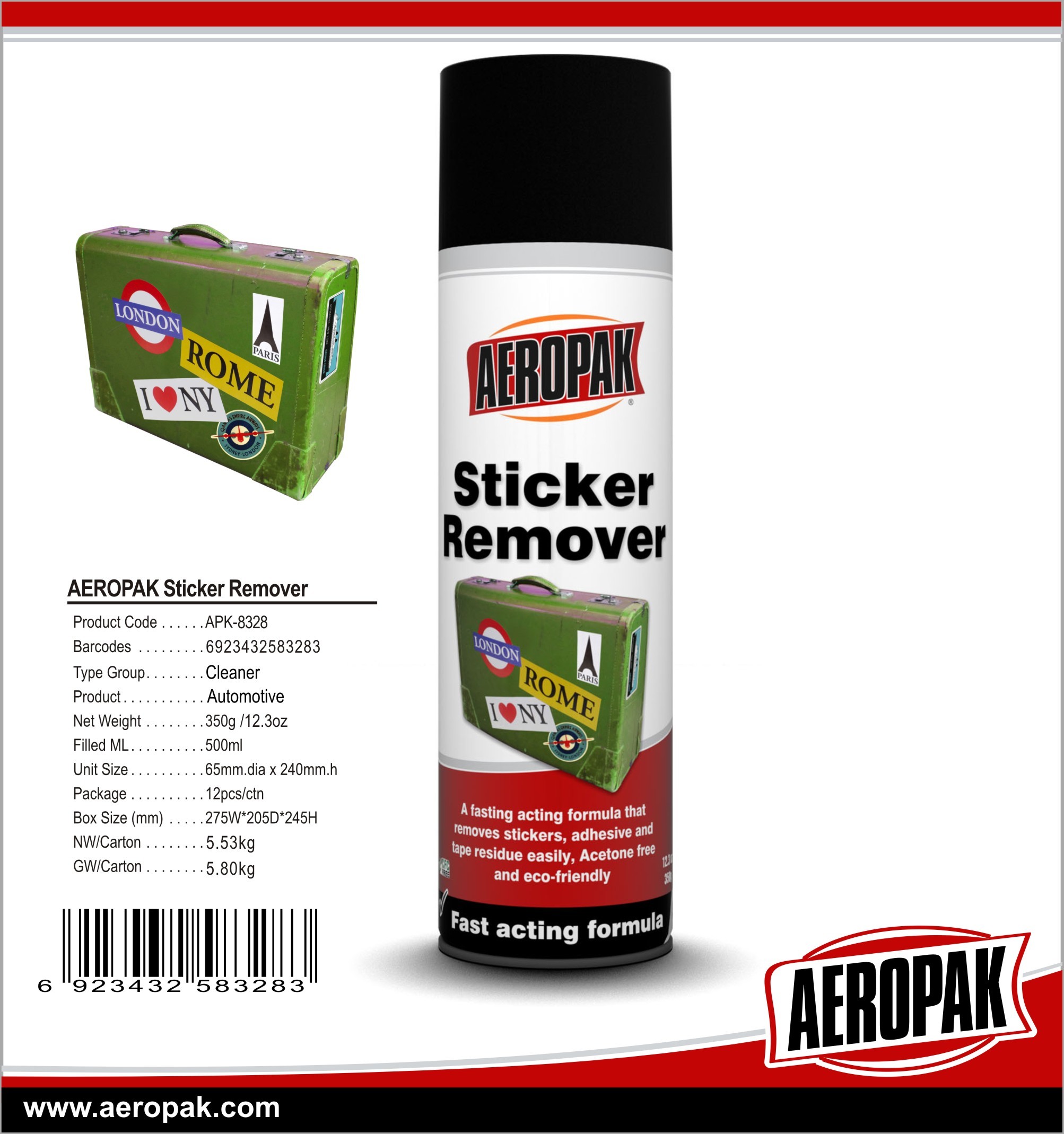 Buy cheap AEROPAK Sticker Remover from wholesalers