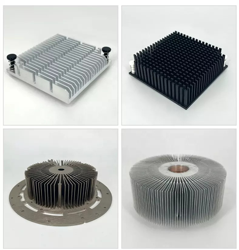 China Small Size CPU Heatsink Custom Aluminum Radiator OEM Drawing wholesale