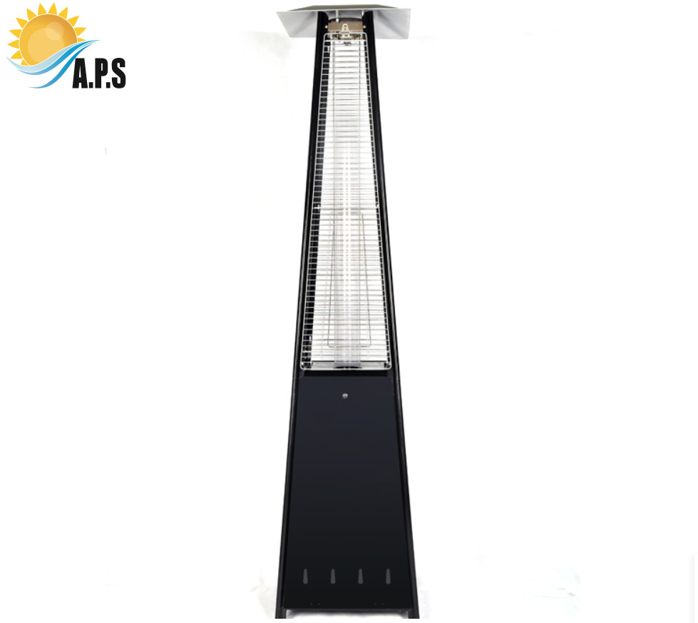 China Propane Gas Flame Heater Black Color Pyramid Patio Heater Best Pyramid Patio Heater Commercial Outdoor Gas Patio Heaters wholesale
